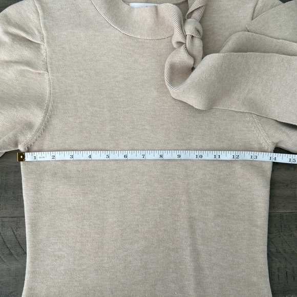 ABLE Knit Sweater Dress with Bow Tie Neck | M | NWT - Picture 9 of 12